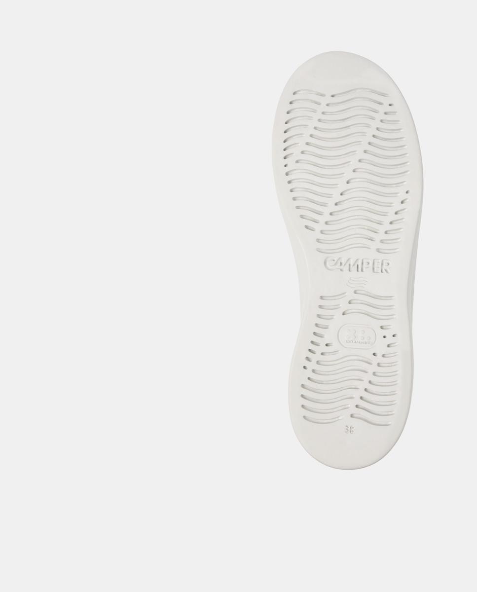 Sapatilhas de Pele Runner Up com Atacadores Branco-4