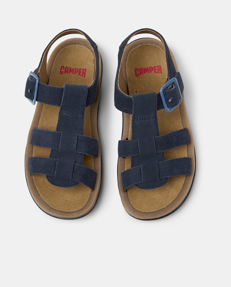 Sandálias Infantil Bicho com Fivela Azul-marinho-2