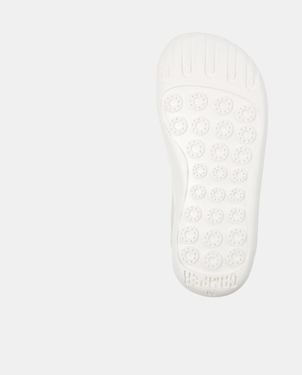 Sapatilhas de Pele Peu Cami com Detalhes Assimétricos Branco-4