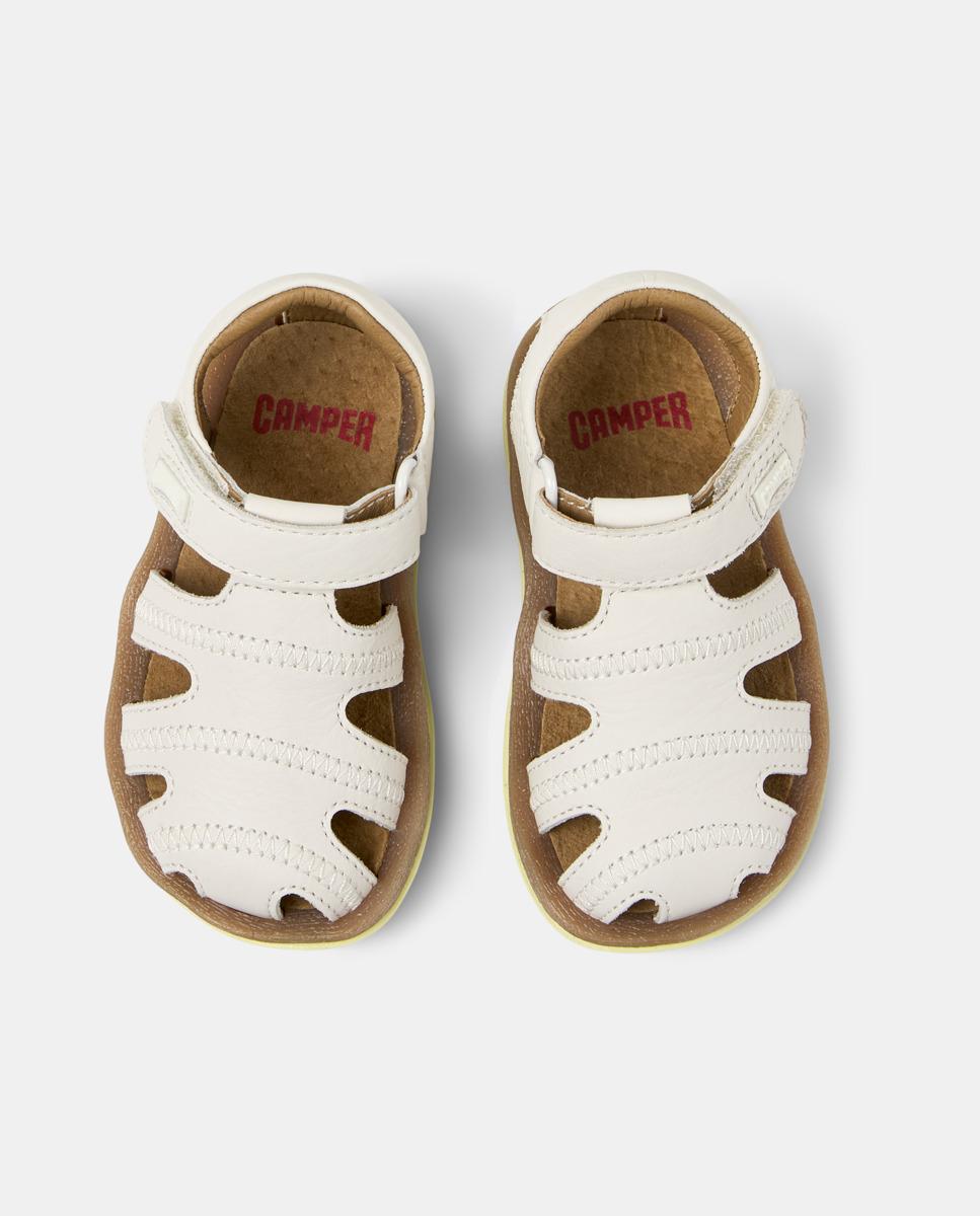 Sandálias Fechadas Bicho de Pele Branco-2