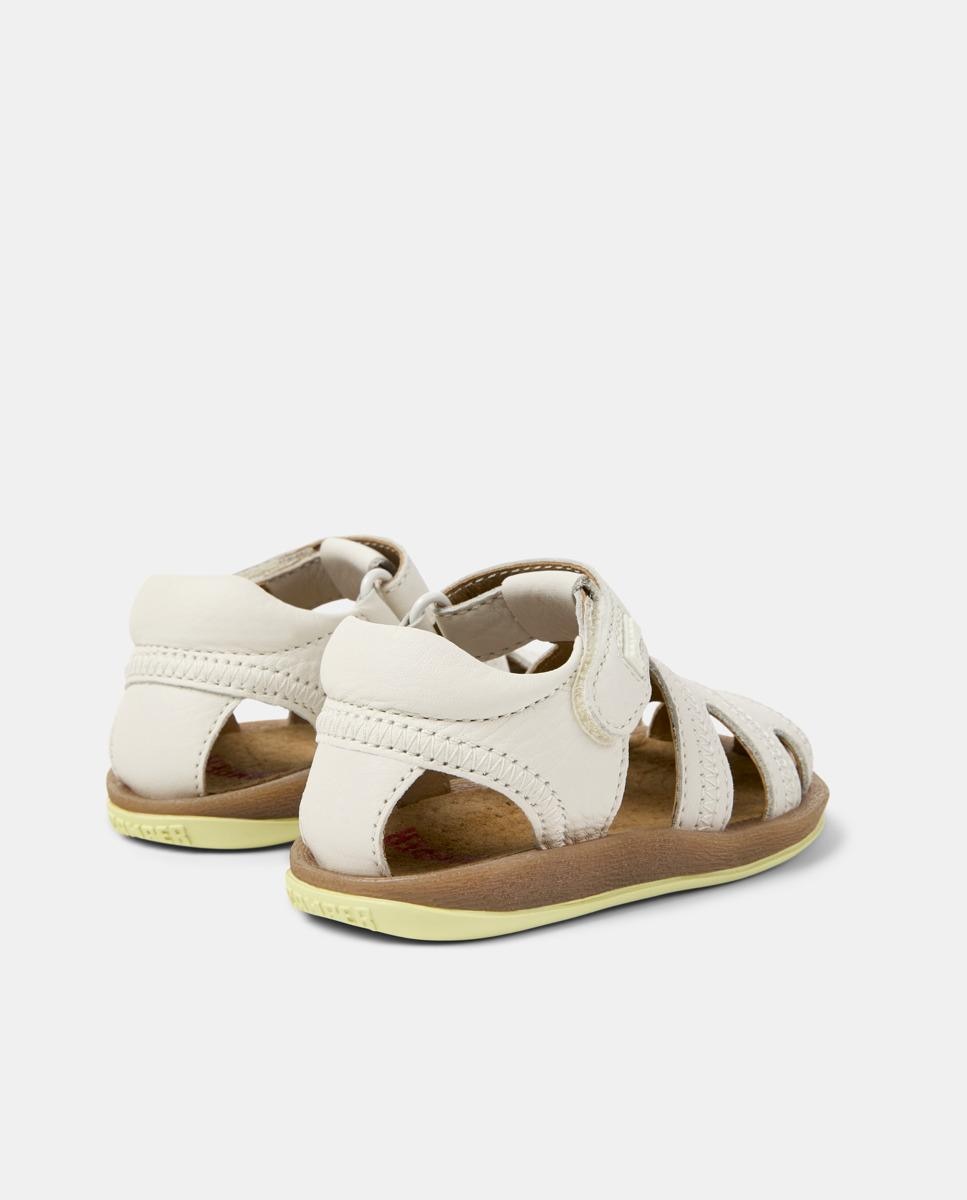 Sandálias Fechadas Bicho de Pele Branco-3