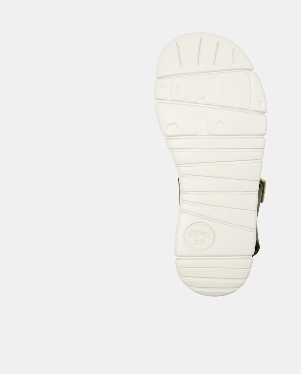 Sandálias Infantil Oruga com Velcro Verde Azeitona-4