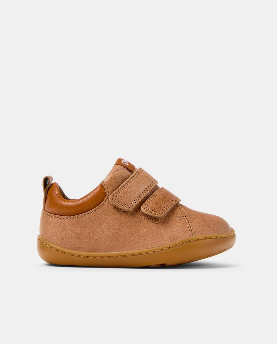 Sapatilhas Desportivas Peu Cami com Velcro Infantil Camper Castanho-claro-1
