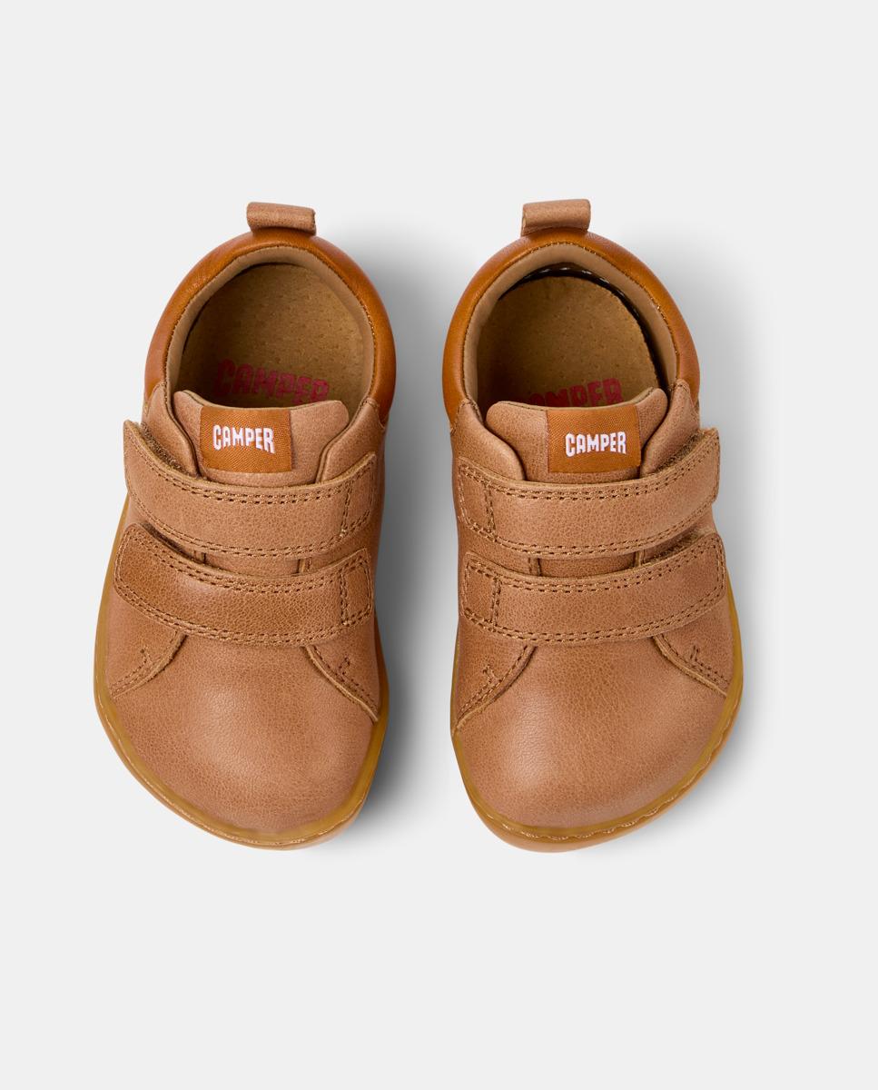 Sapatilhas Desportivas Peu Cami com Velcro Infantil Camper Castanho-claro-2