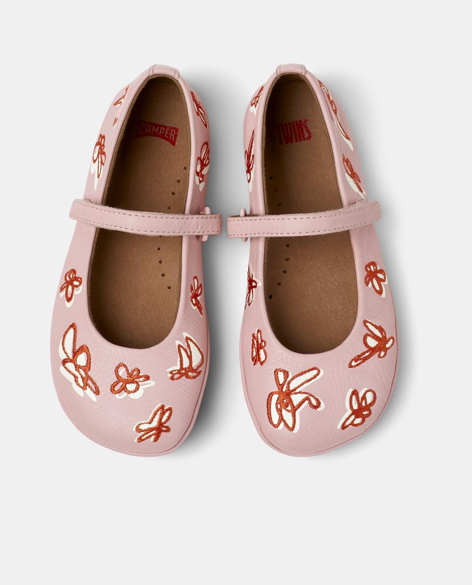 Bailarinas Right com Sola de Borracha e Fecho Elástico Rosa-claro-2