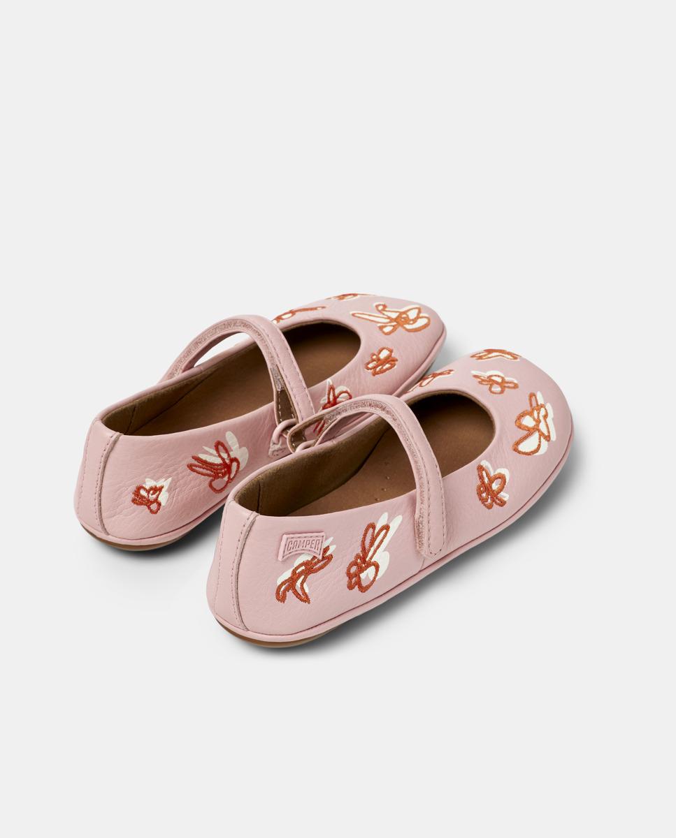 Bailarinas Right com Sola de Borracha e Fecho Elástico Rosa-claro-3