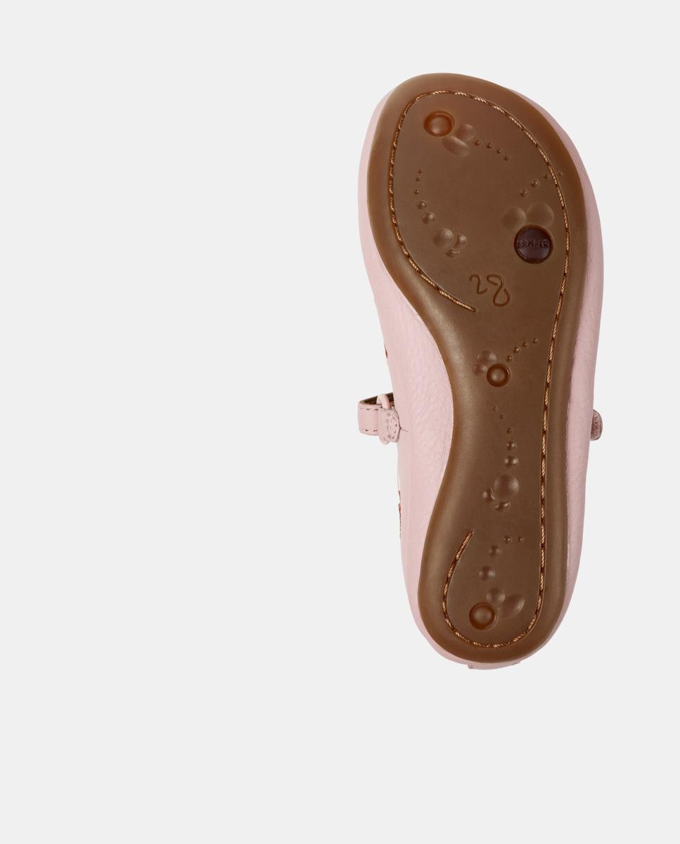Bailarinas Right com Sola de Borracha e Fecho Elástico Rosa-claro-4
