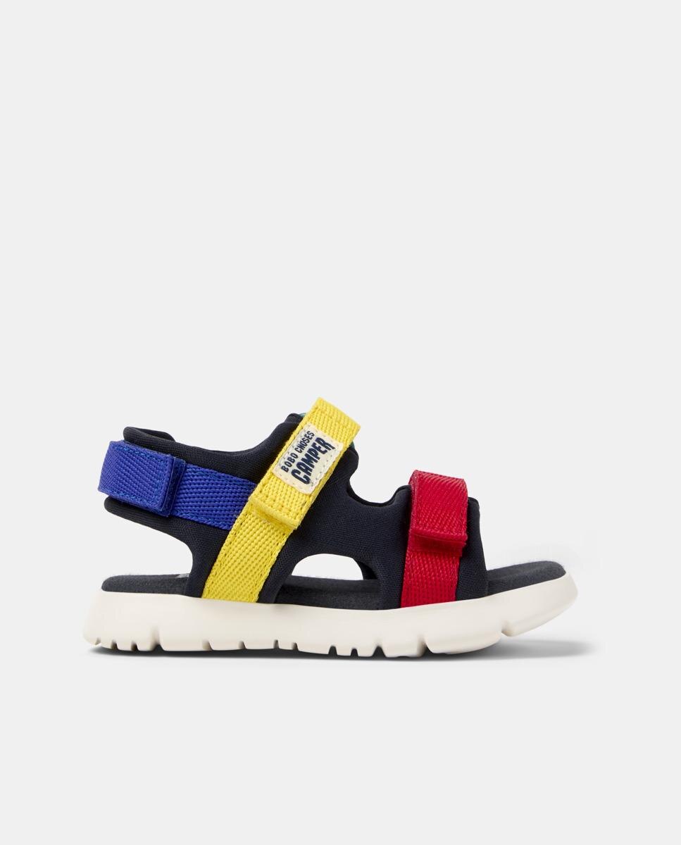 Sandálias Infantil Oruga Twins com Velcro Camper Multicolor-1