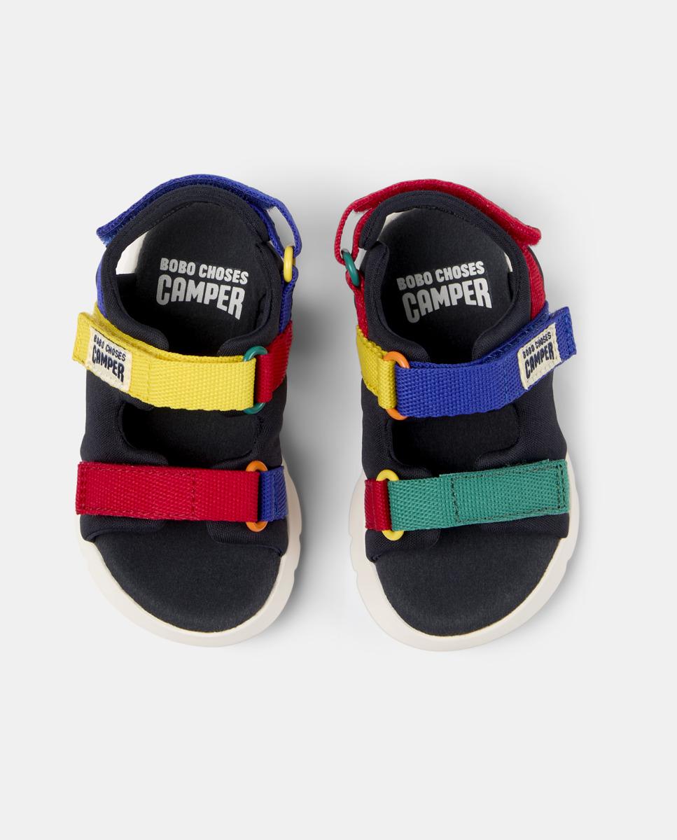 Sandálias Infantil Oruga Twins com Velcro Camper Multicolor-2
