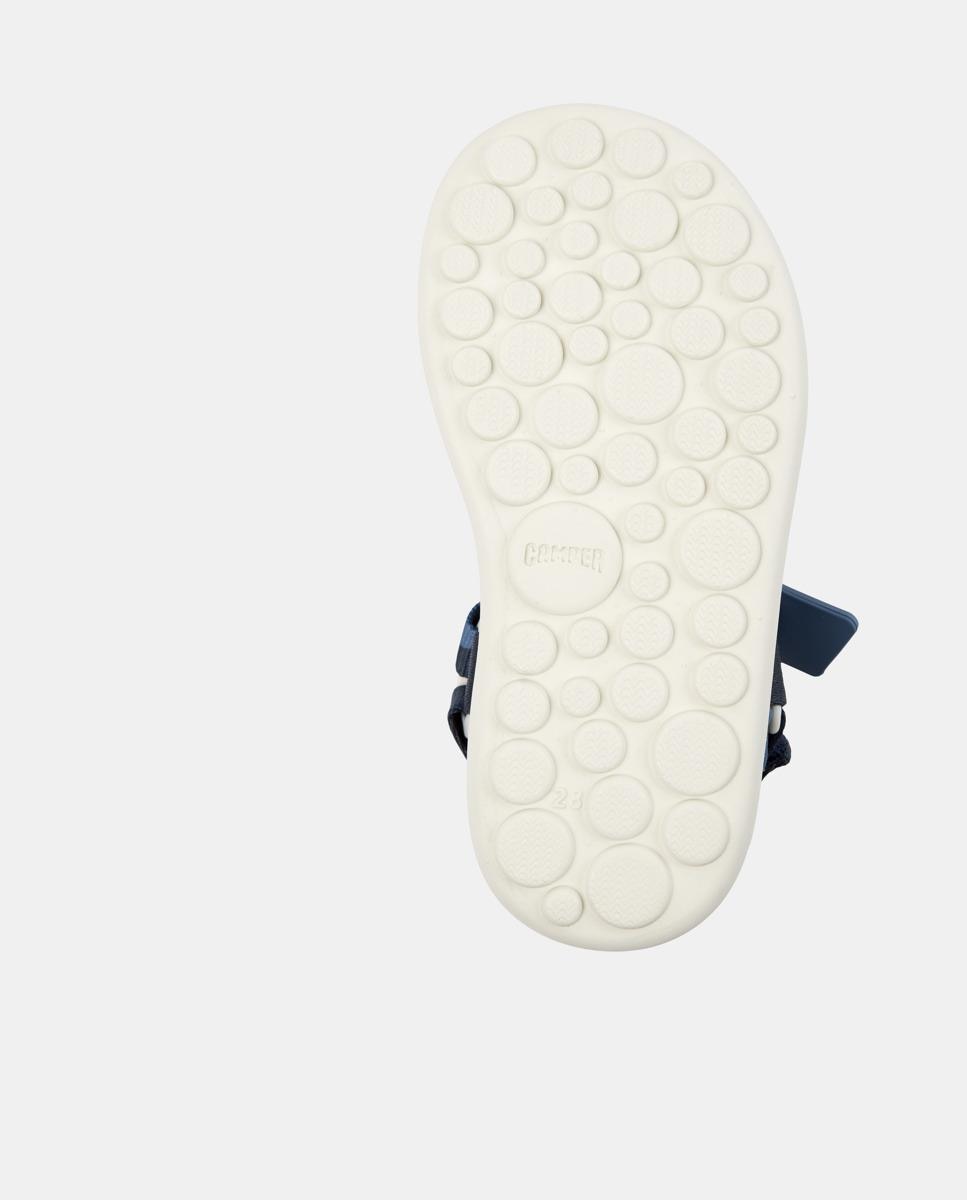 Sandálias Infantil Pelotas Flota com Velcro Azul-marinho-4
