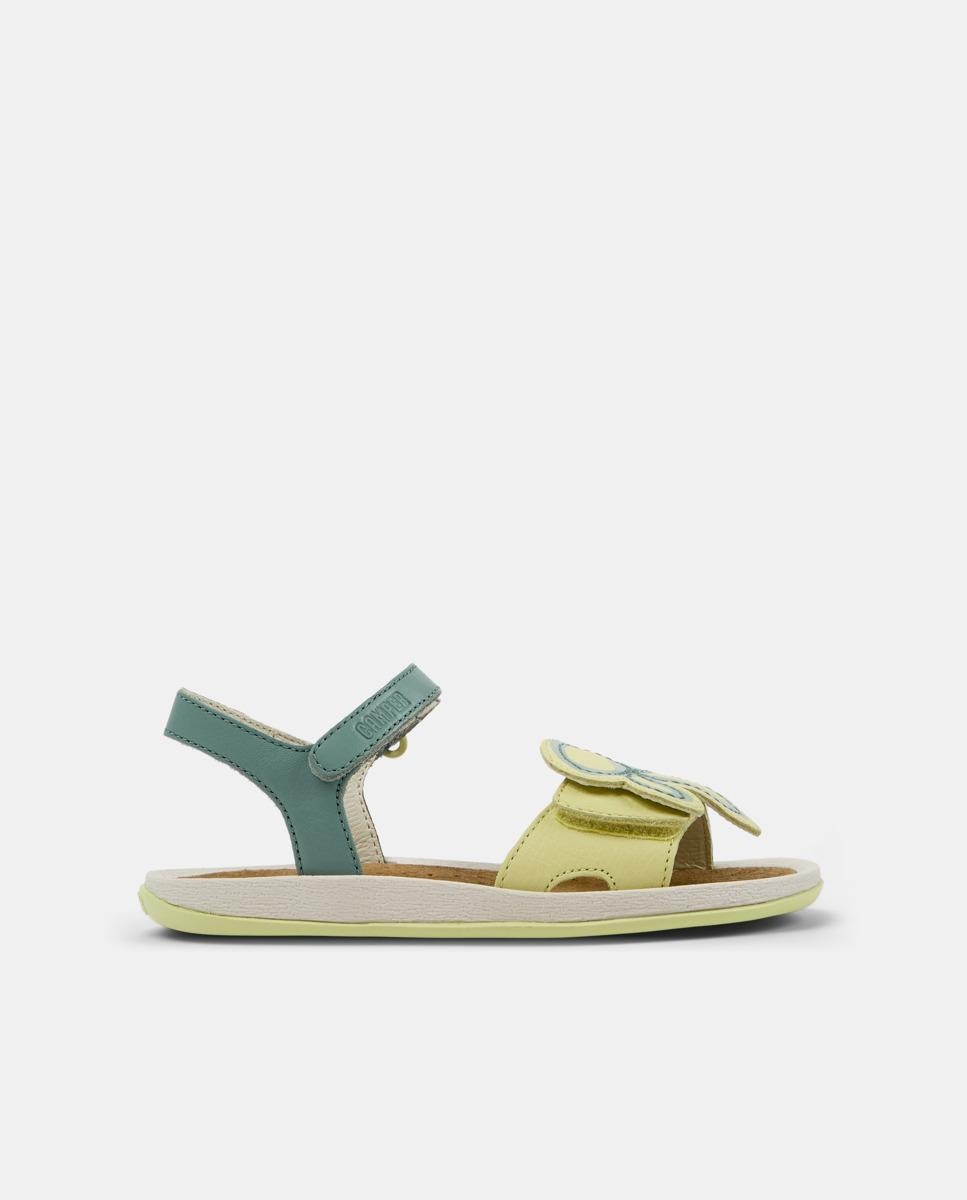 Sandálias Abertas Infantil Bicho com Detalhes Assimétricos Multicolor-1