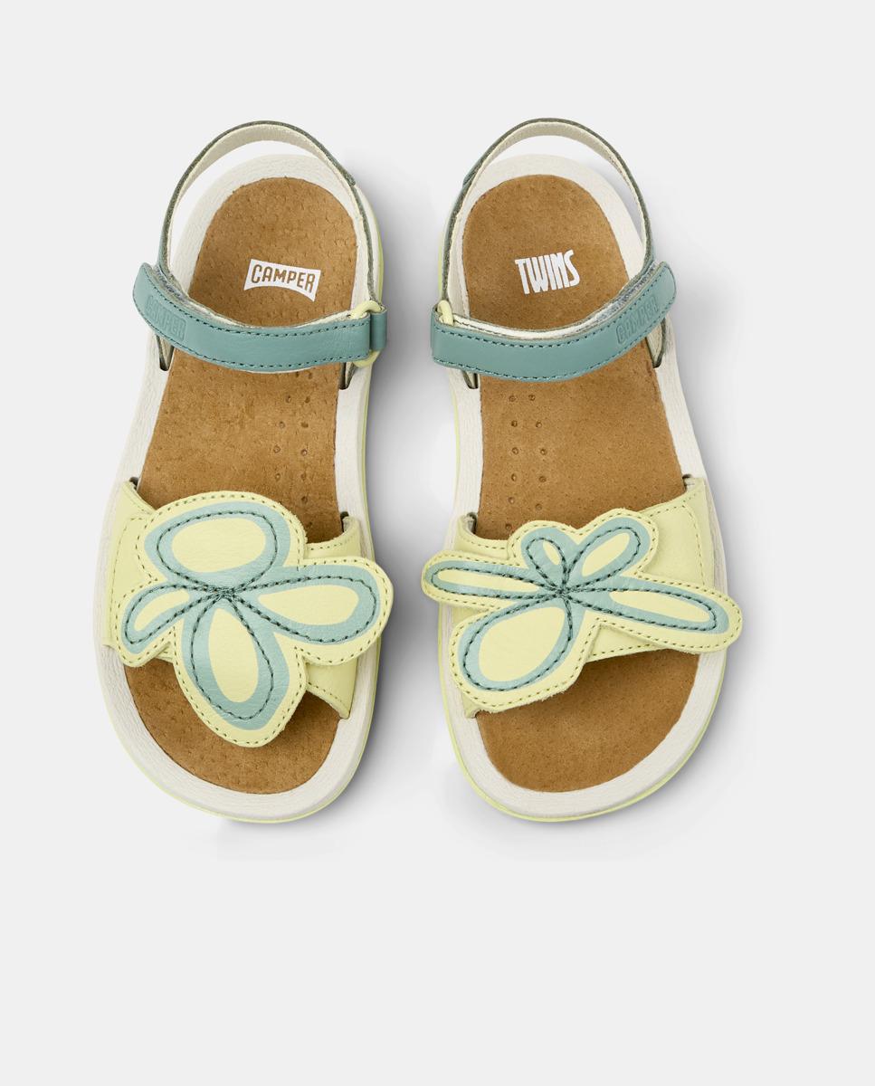 Sandálias Abertas Infantil Bicho com Detalhes Assimétricos Multicolor-2