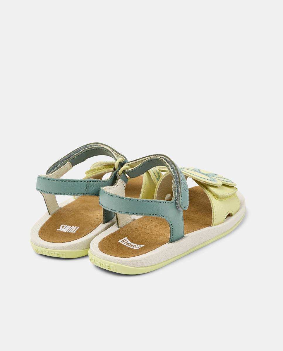 Sandálias Abertas Infantil Bicho com Detalhes Assimétricos Multicolor-3
