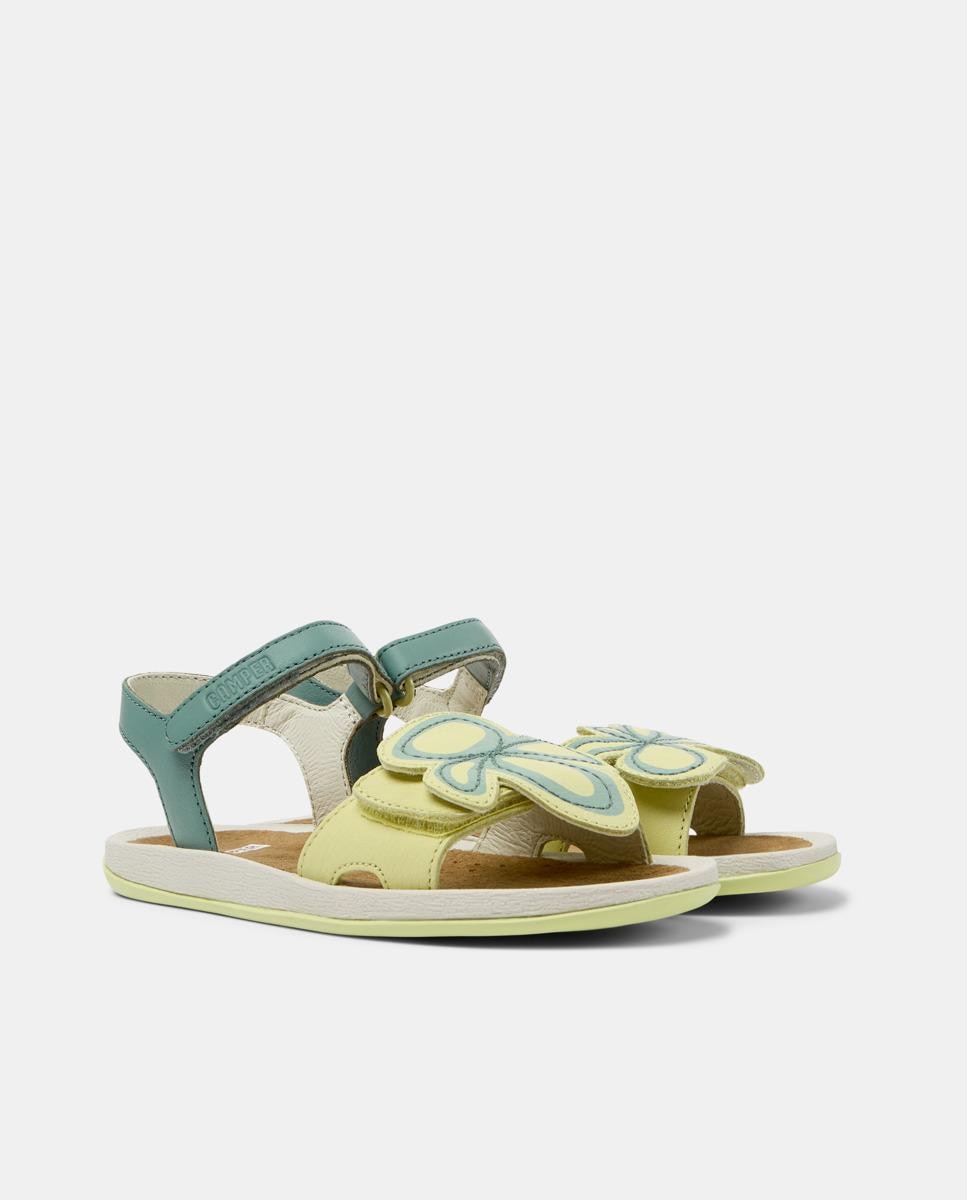 Sandálias Abertas Infantil Bicho com Detalhes Assimétricos Multicolor-5