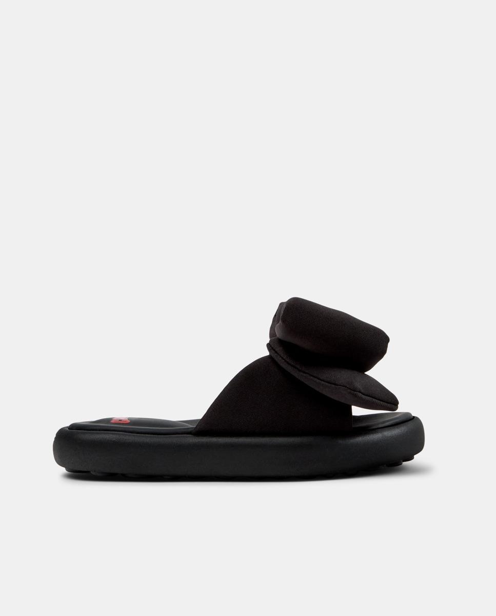 Sandálias Abertas Infantil Pelotas Flota Sandal com Sola de Origem Natural Camper Preto-1