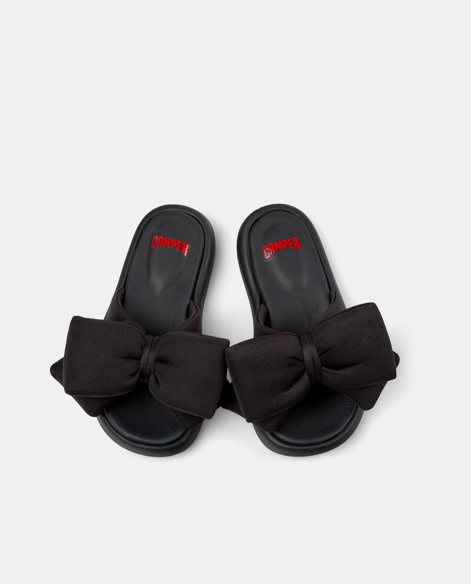 Sandálias Abertas Infantil Pelotas Flota Sandal com Sola de Origem Natural Camper Preto-2
