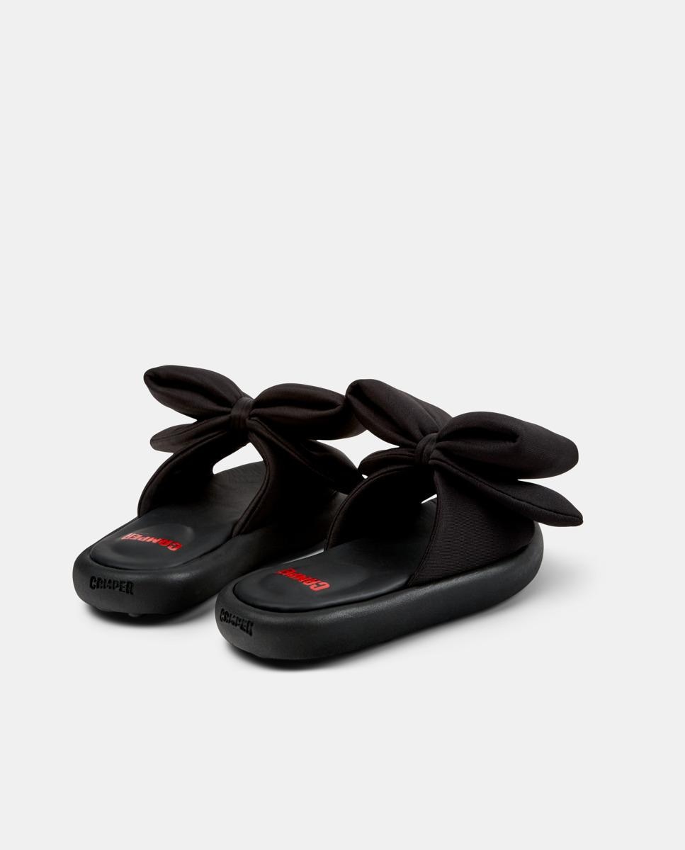 Sandálias Abertas Infantil Pelotas Flota Sandal com Sola de Origem Natural Camper Preto-3