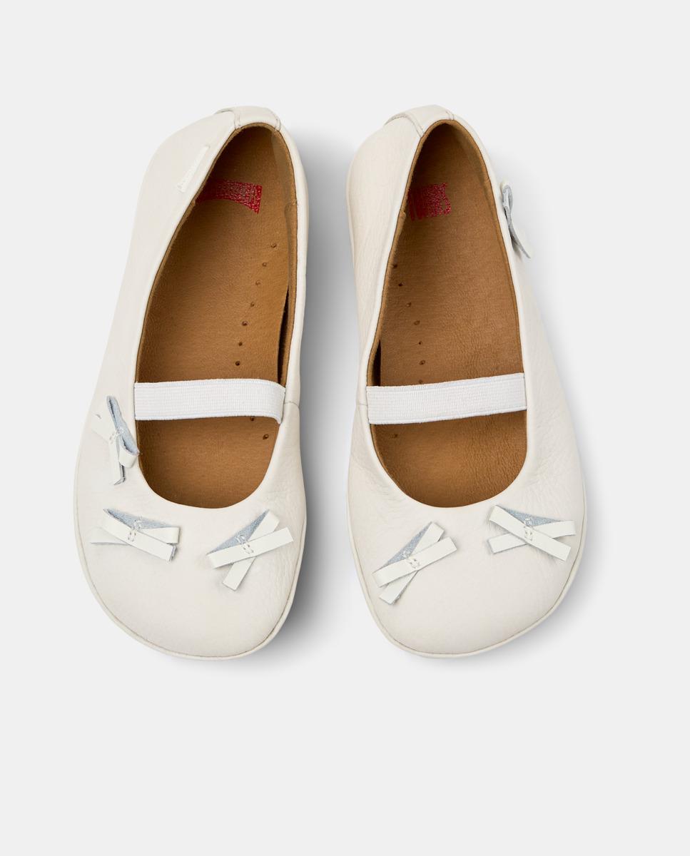 Bailarinas Right Twins com Fecho Elástico Camper Branco-2