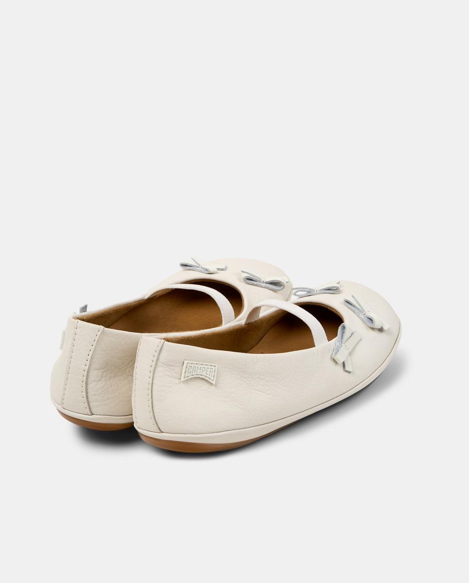 Bailarinas Right Twins com Fecho Elástico Camper Branco-3