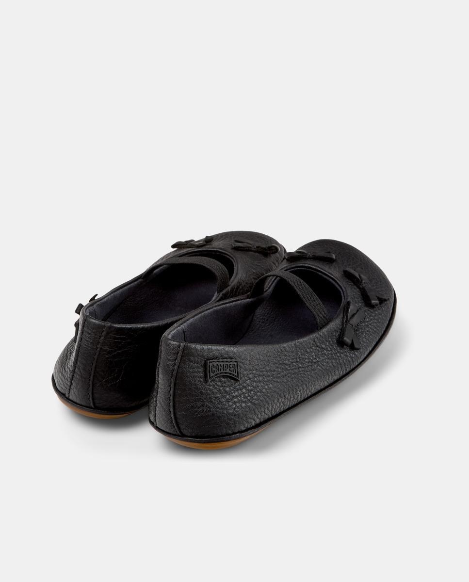 Bailarinas Right com Sola de Borracha e Fecho Elástico Preto-3