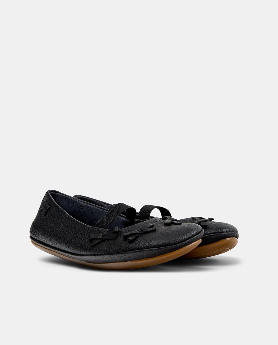 Bailarinas Right com Sola de Borracha e Fecho Elástico Preto-5