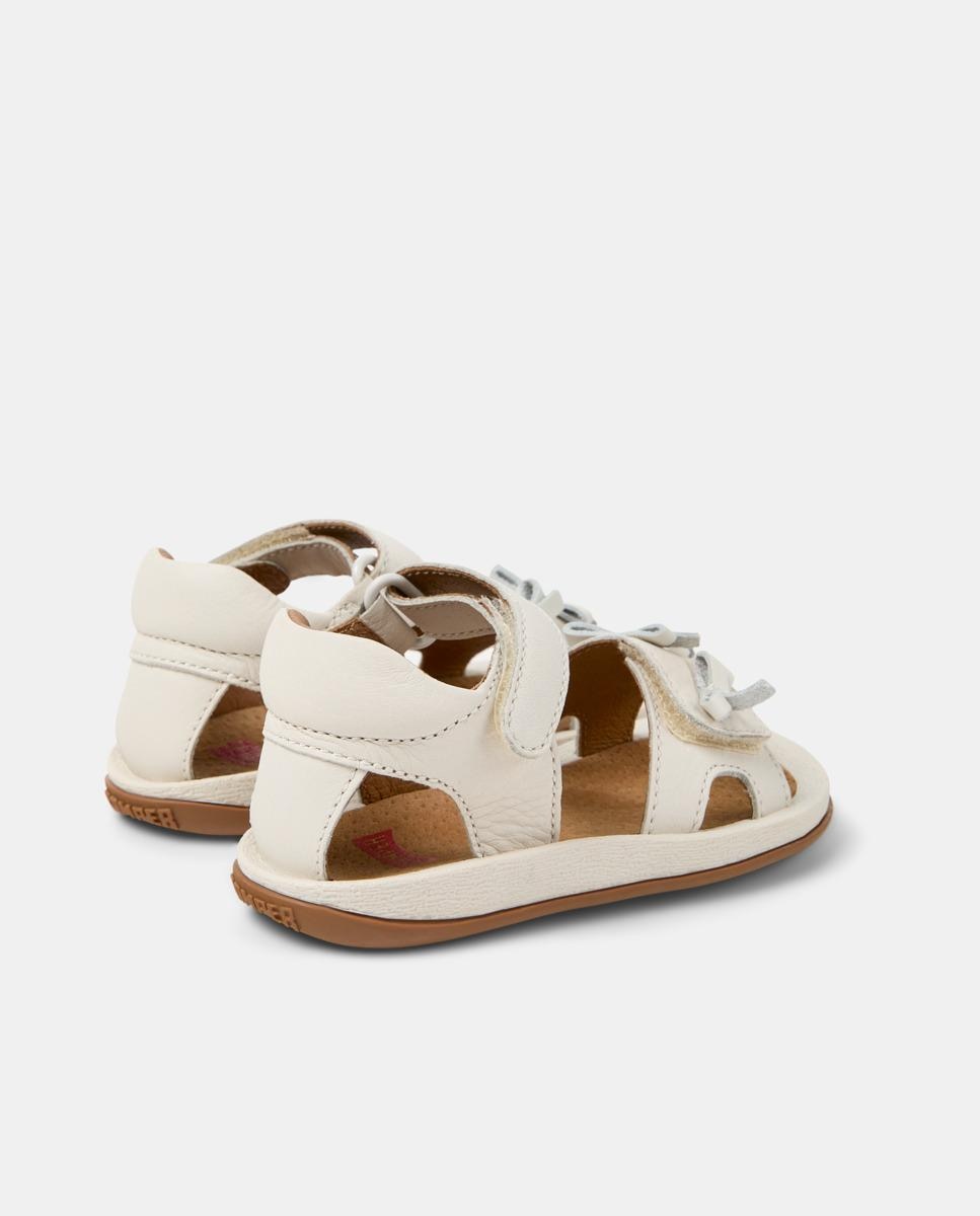 Sandálias Abertas Infantil Bicho Ajustáveis com Plataforma Ergonómica Camper Branco-3