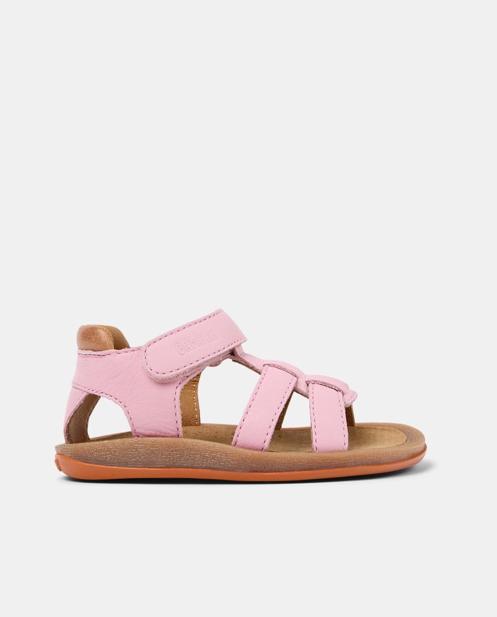 Sandálias para Criança Bicho em Pele Camper Rosa-1