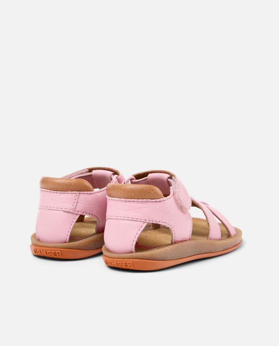 Sandálias para Criança Bicho em Pele Camper Rosa-3