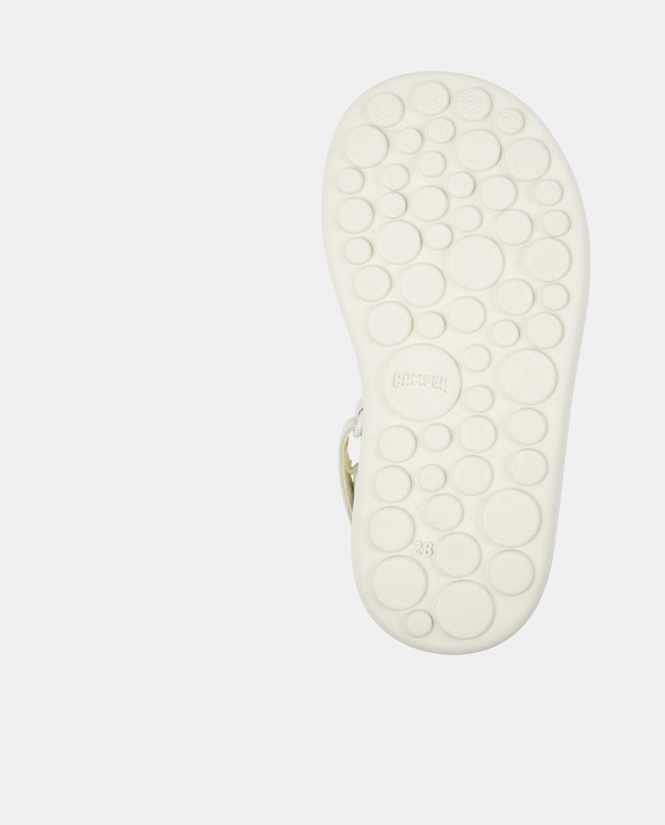 Sandálias Abertas Tws com Detalhes Assimétricos Branco-4