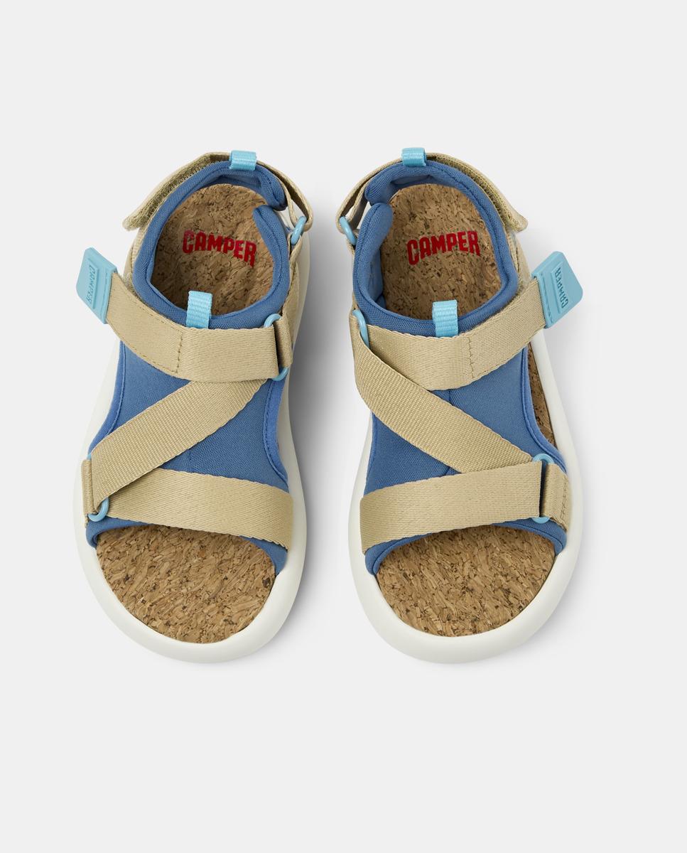 Sandálias Infantil Pelotas Flota com Velcro Amarelo-flúor / Preto-2