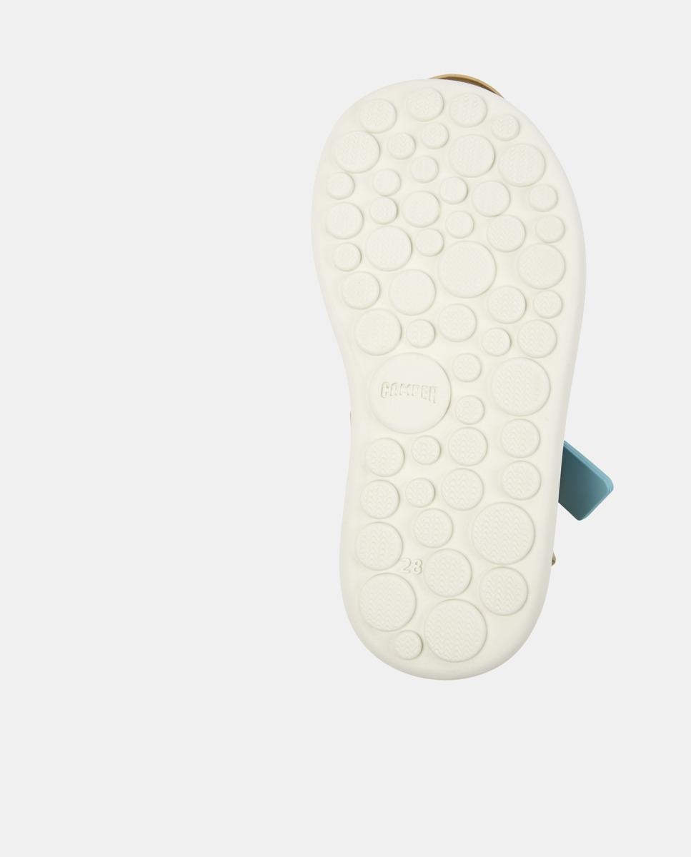 Sandálias Infantil Pelotas Flota com Velcro Amarelo-flúor / Preto-4