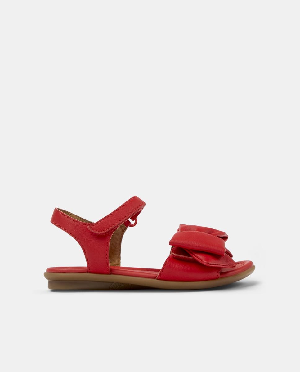 Bailarinas Right com Sola de Borracha e Fecho Elástico Vermelho-1