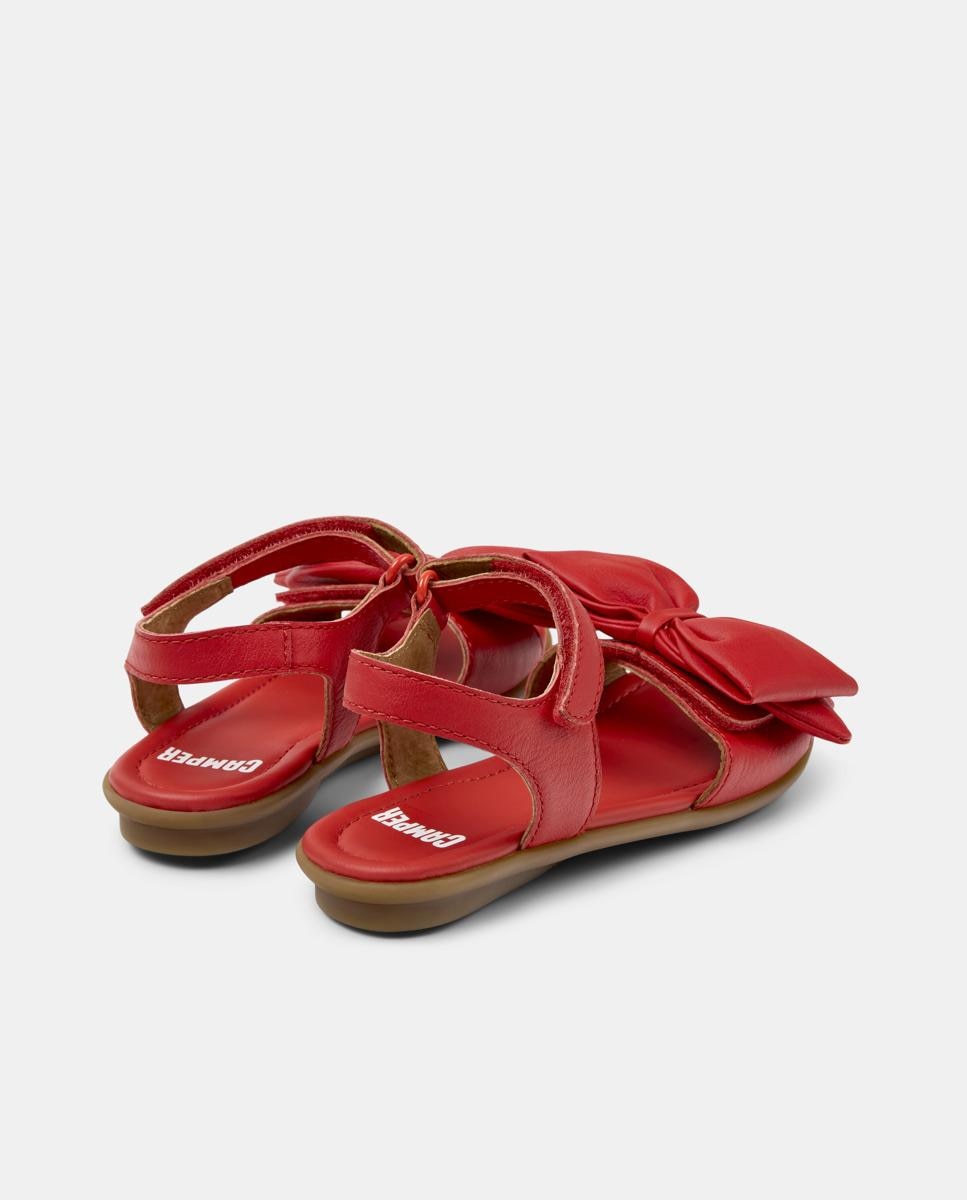 Bailarinas Right com Sola de Borracha e Fecho Elástico Vermelho-3