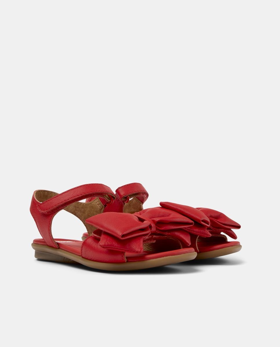 Bailarinas Right com Sola de Borracha e Fecho Elástico Vermelho-5