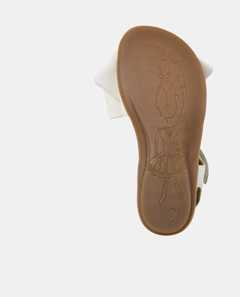 Bailarinas Right com Sola de Borracha e Fecho Elástico Branco-4