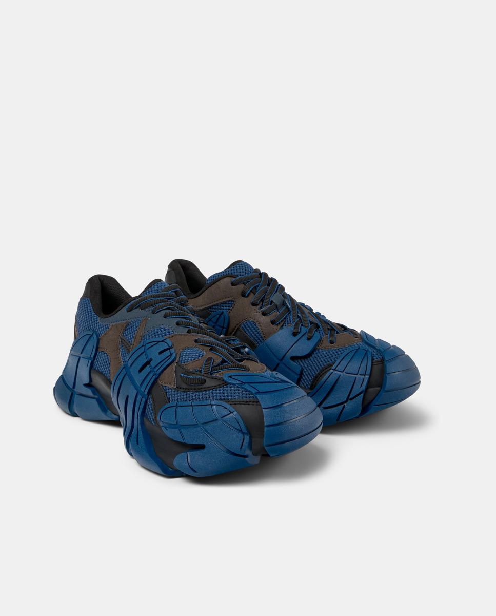 Sapatilhas Desportivas Unissexo com Malla e Atacadores Azul / Preto-5