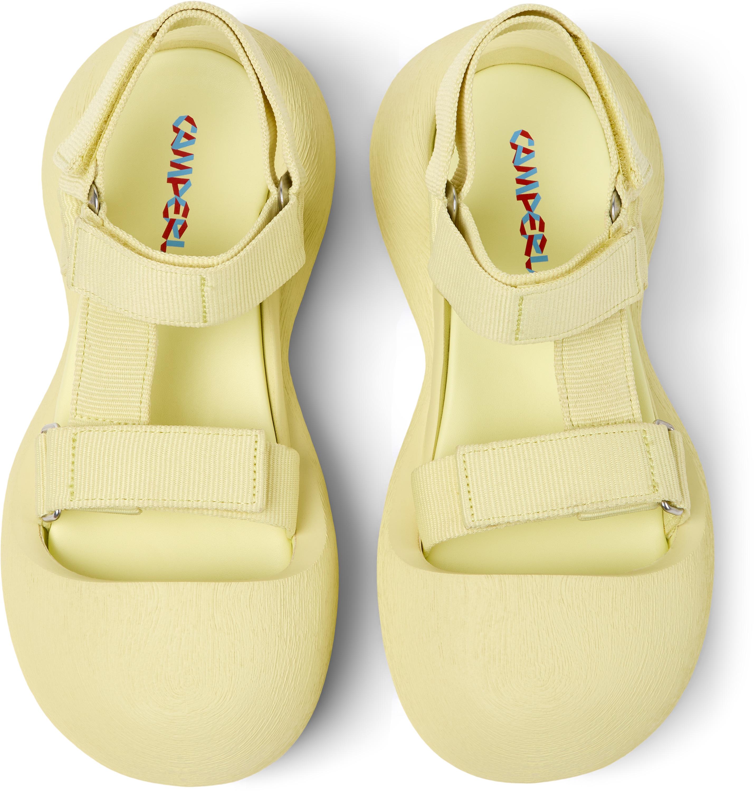Sandálias Caramba com Velcro Amarelo-2