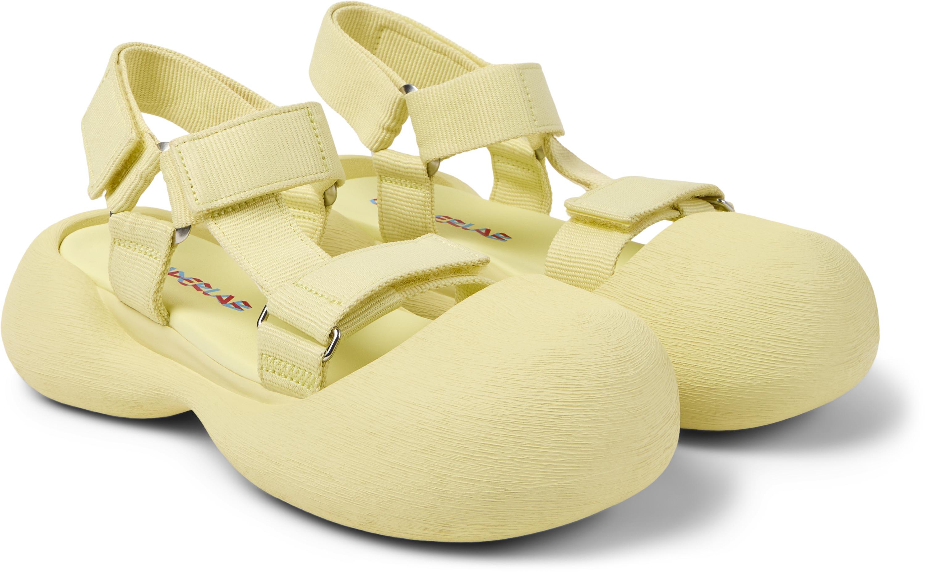 Sandálias Caramba com Velcro Amarelo-5