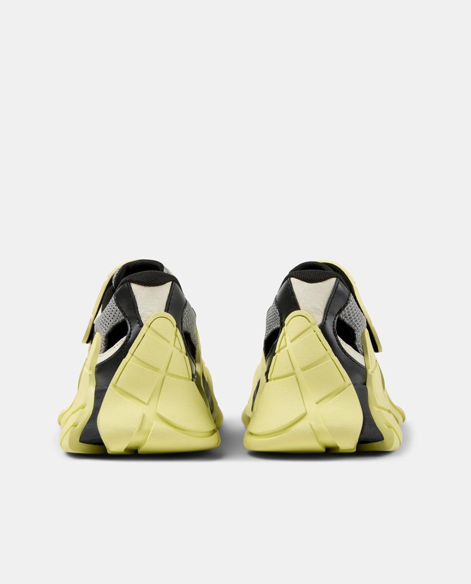 Sapatilhas Desportivas com Malha e Velcro Amarelo / Preto-3