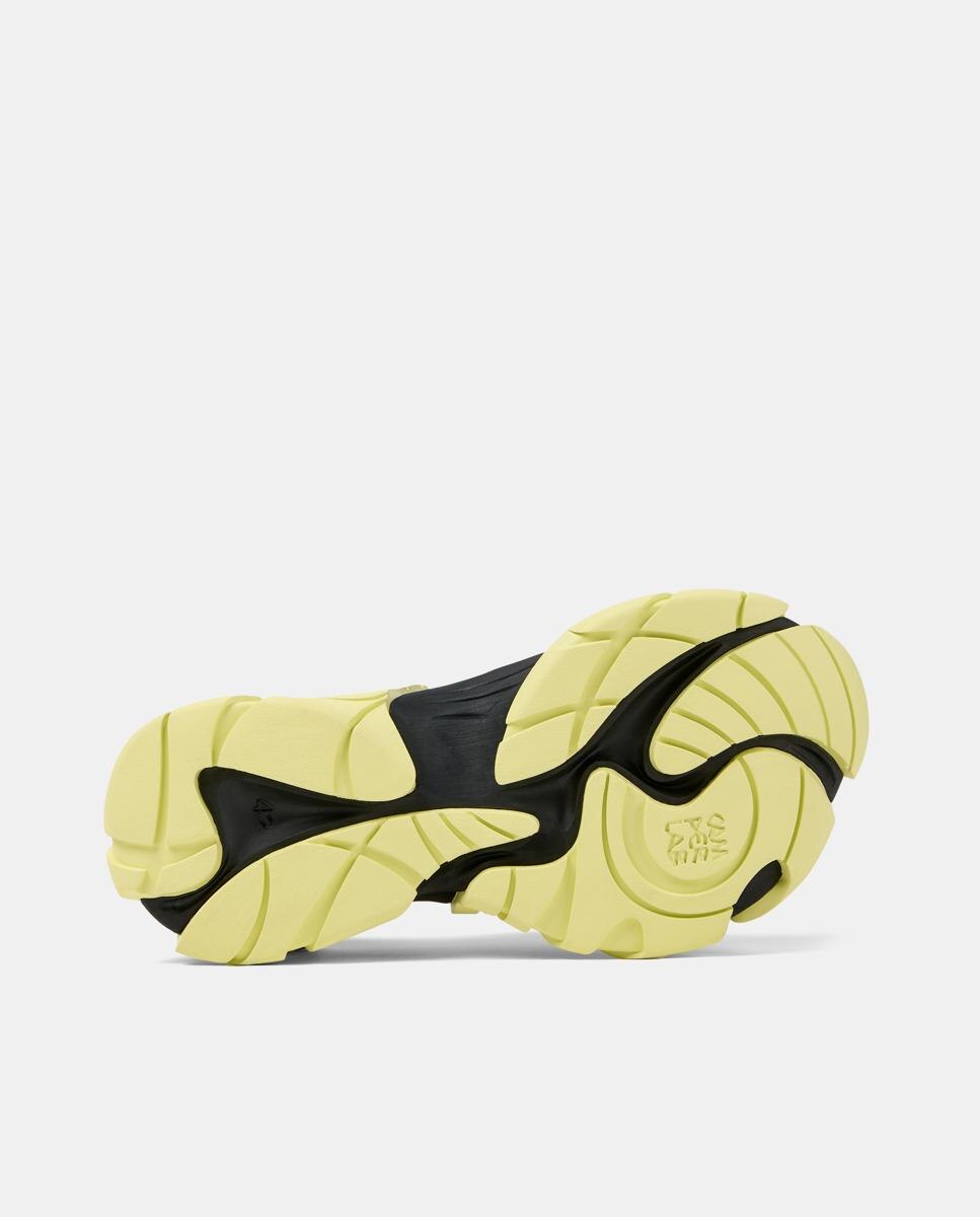 Sapatilhas Desportivas com Malha e Velcro Amarelo / Preto-4