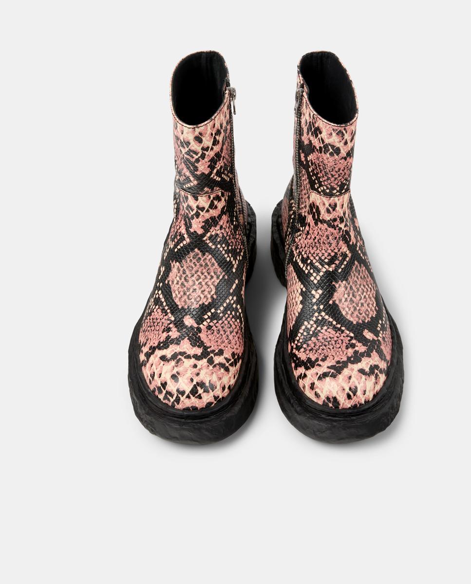 Botas Unissexo Vamonos de Pele Rosa / Preto-2
