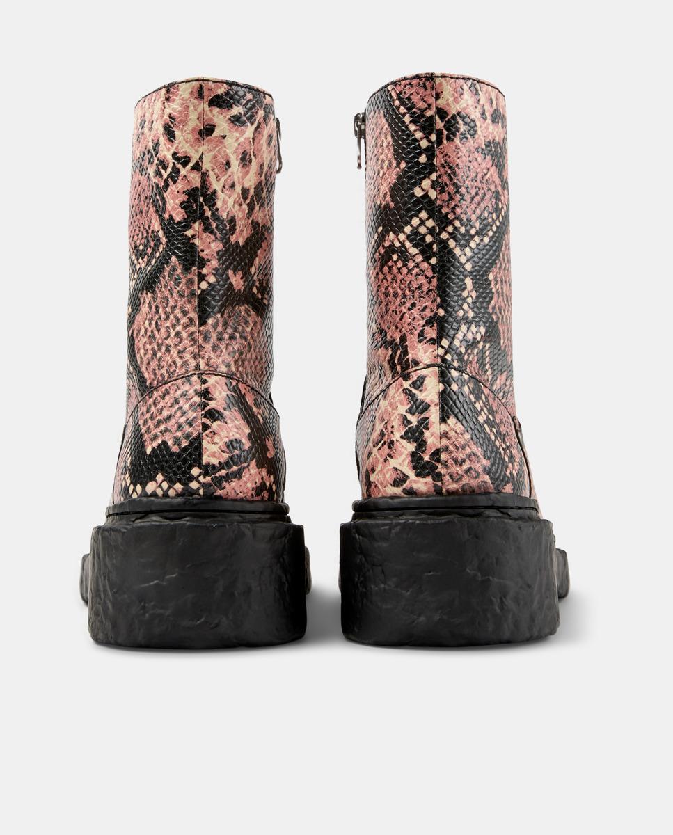 Botas Unissexo Vamonos de Pele Rosa / Preto-3