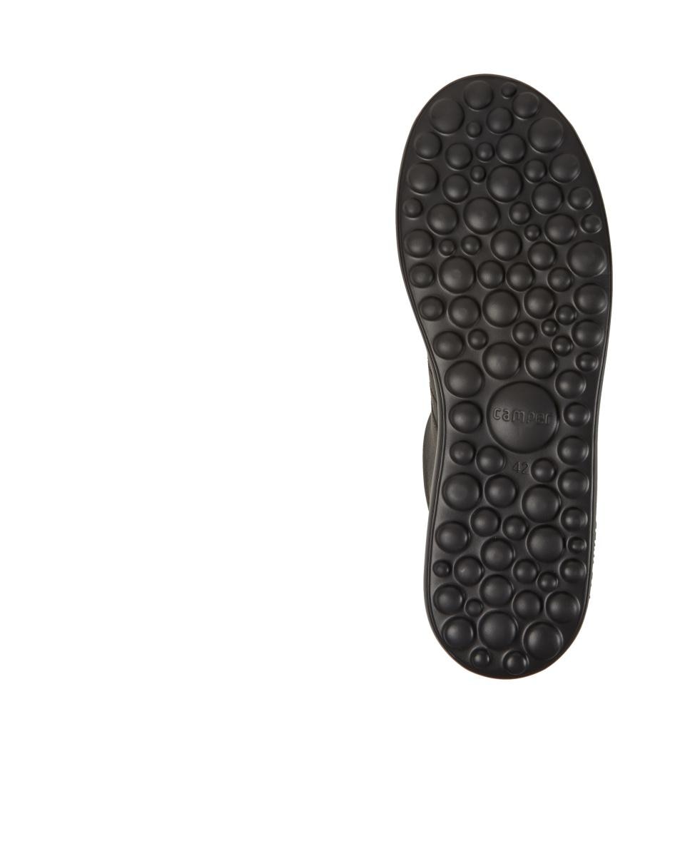 Sapatilhas de Pele Pelotas Xlf Lisas com Atacadores Castanho-5