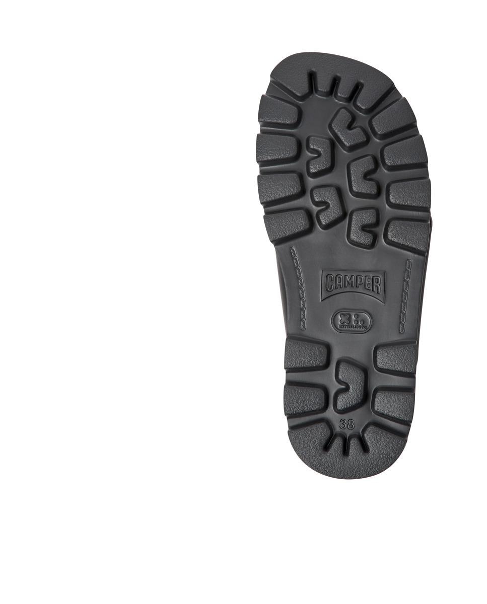 Sandálias de Plataforma com Tiras Cruzadas - Preto Preto-5