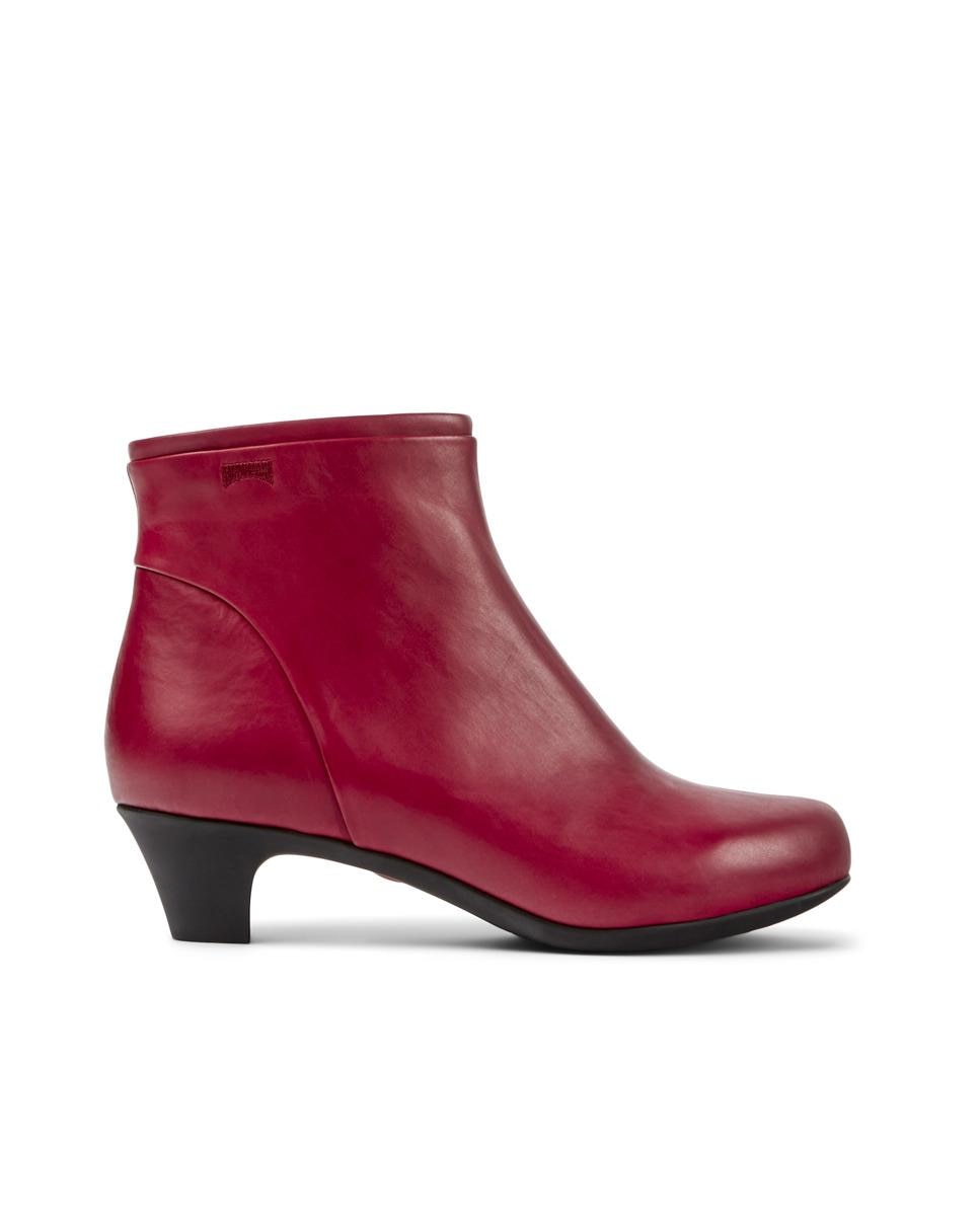 Imagem 0 de Botins Helena de Pele com Salto