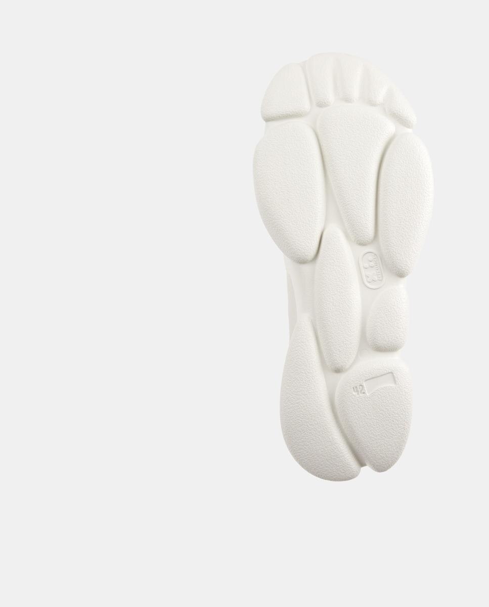 Sapatilhas de Pele Karst Lisas com Atacadores Branco-5