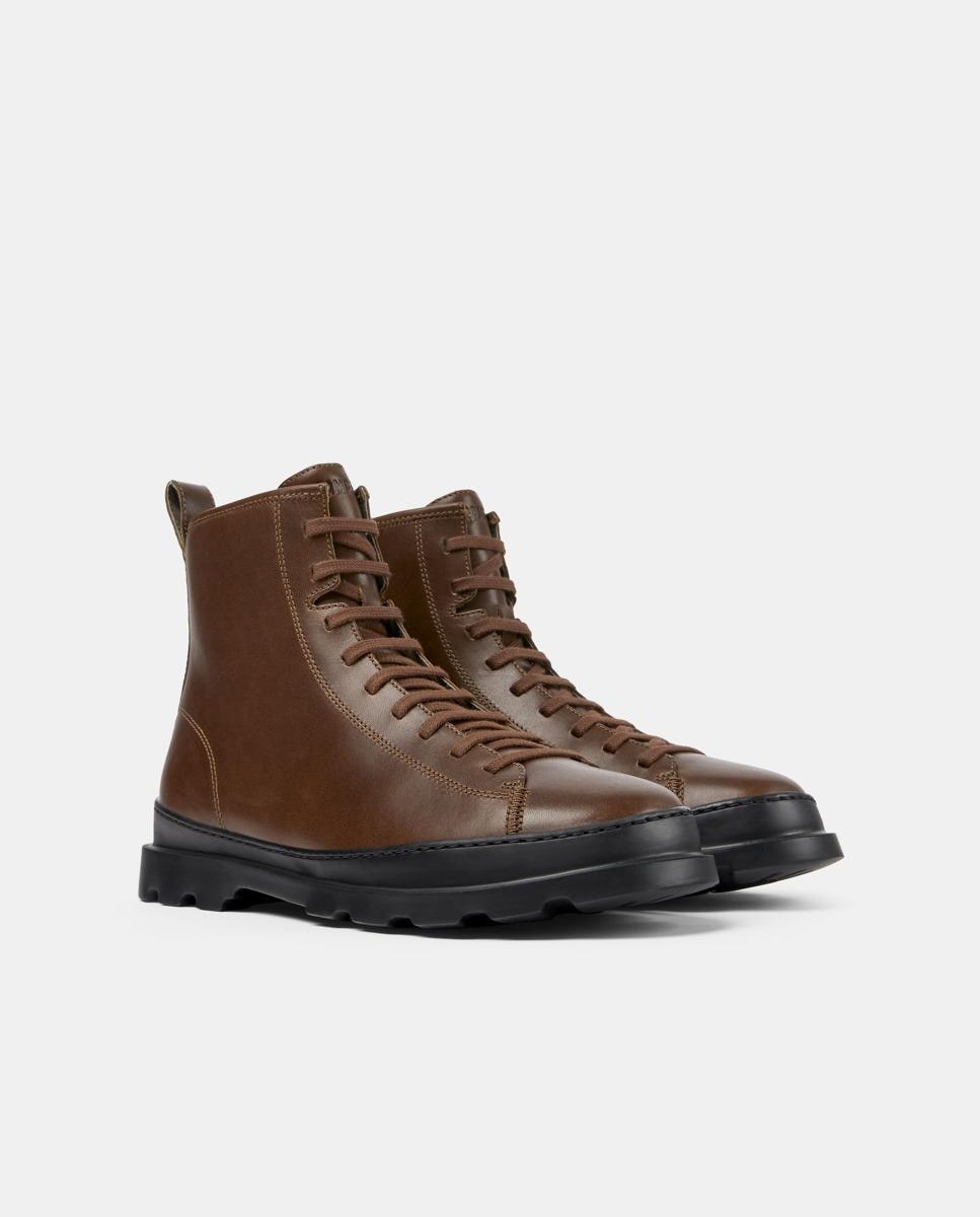 Botins Brutus de Pele Castanho-2