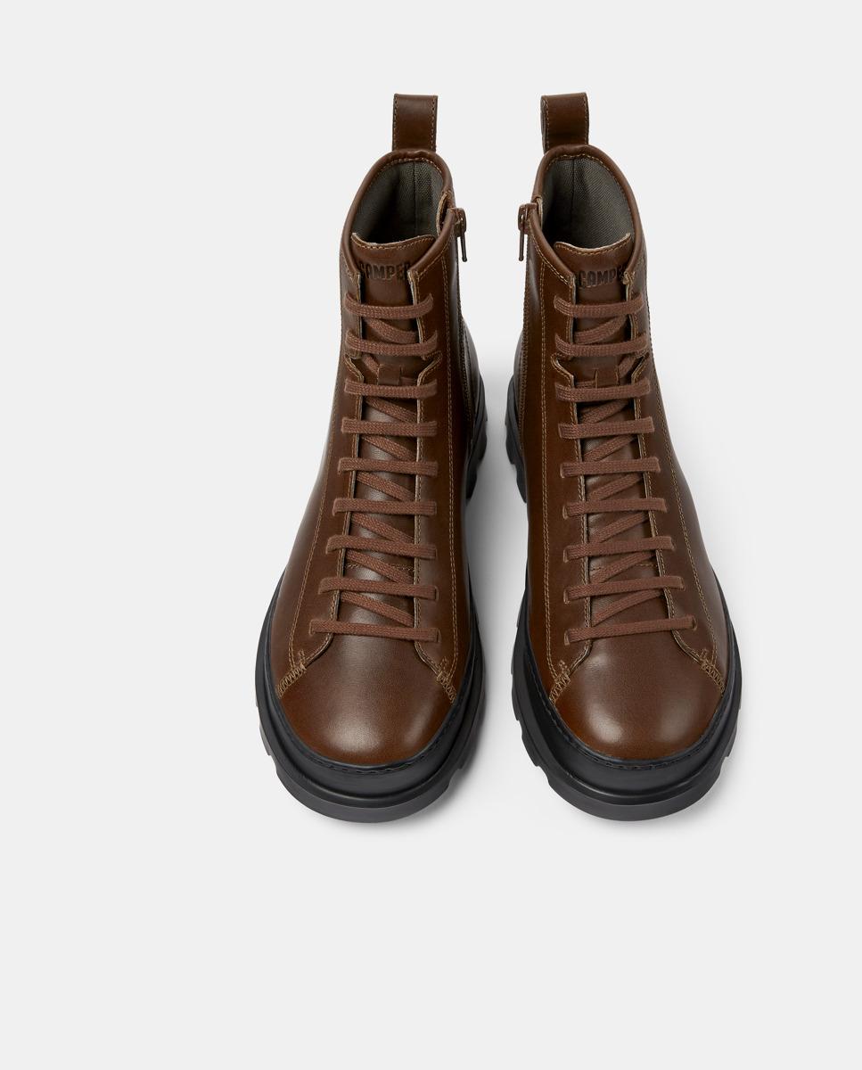 Botins Brutus de Pele Castanho-3