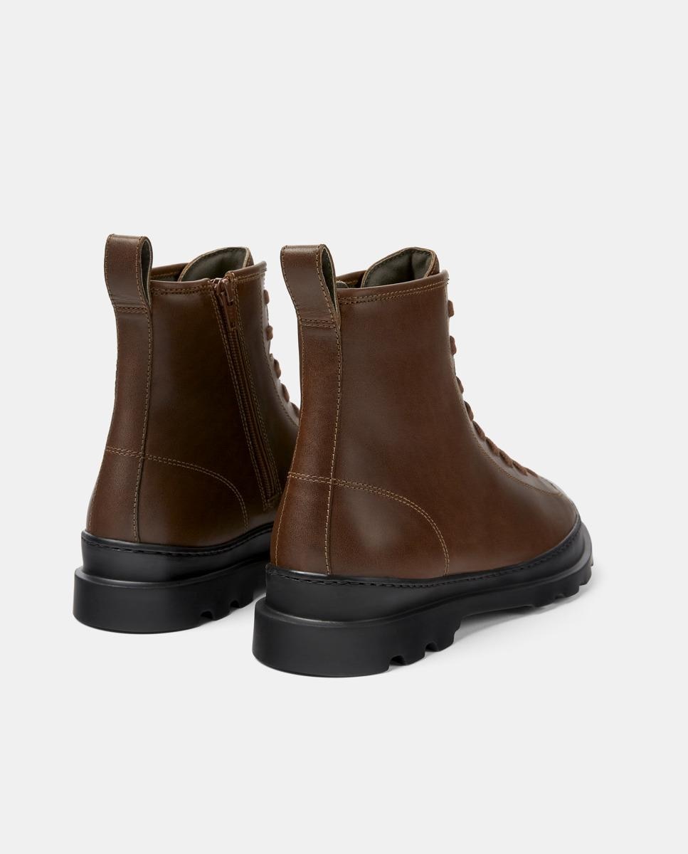 Botins Brutus de Pele Castanho-5