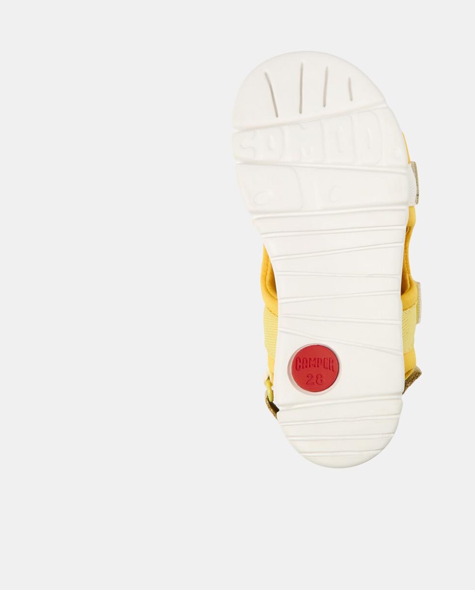 Sandálias Infantil com Tiras e Fecho de Velcro Laranja-4